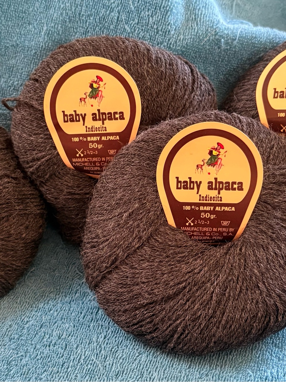 Baby Alpaca Soft Brown Yarn - 100% Baby Alpaca